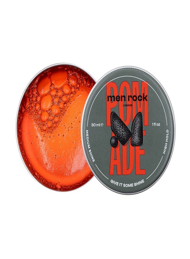 Men Rock Pomade with High Hold and Medium Shine for Slick and Classy Hairstyles, Use on Damp or Dry Hair, Suitable for All Hair Types, 30ml - Image 2